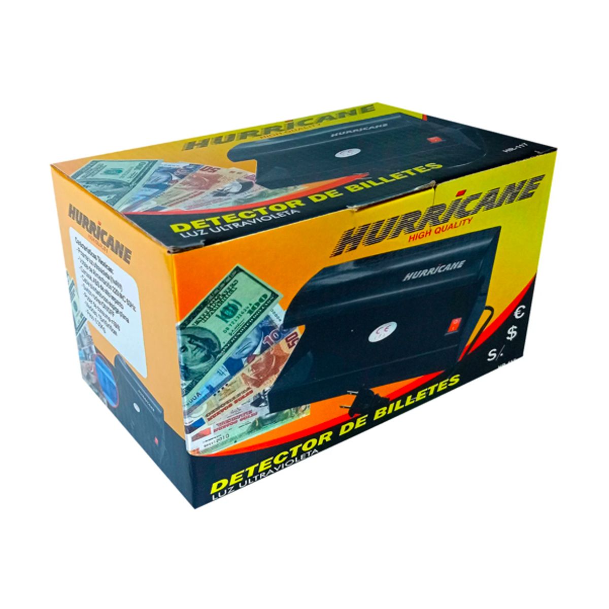 HURRICANE - Detector De Billetes Falsos Luz UV HR-117 HURRICANE