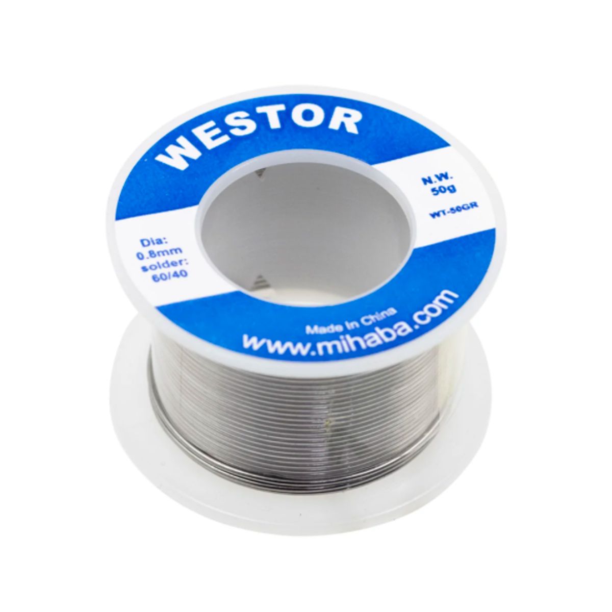WESTOR - Rollo de Estaño 6040 08mm 50gr WT-50GR WESTOR