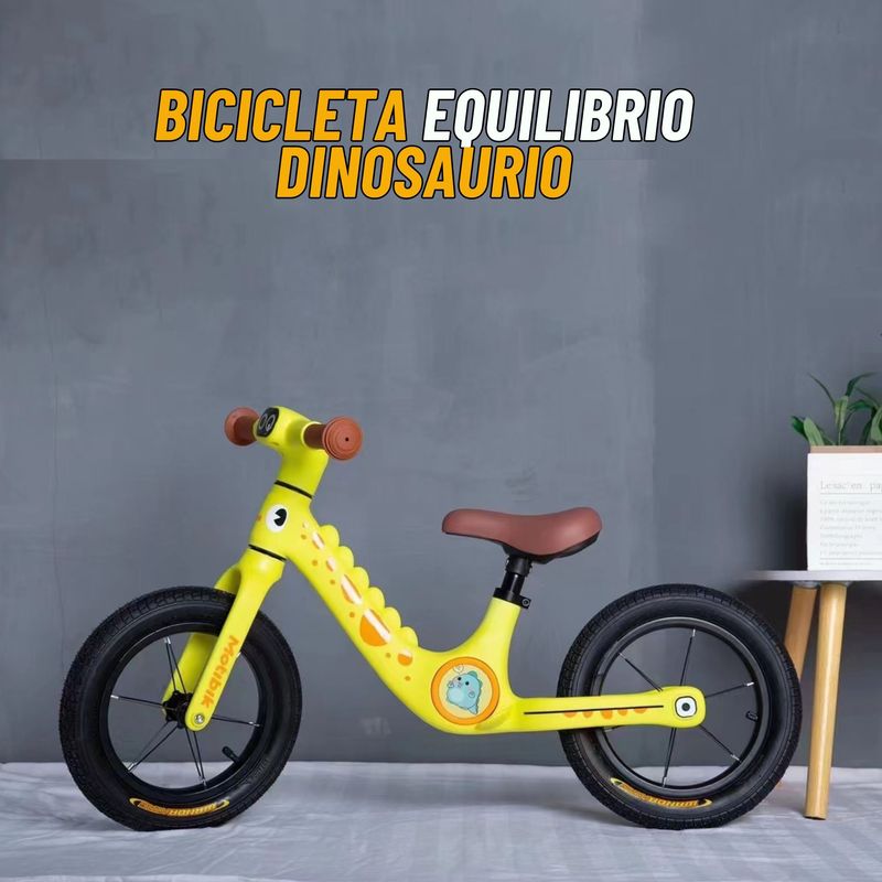 GENERICO - BICICLETA EQUILIBRIO DINOSAURIO PARA NIÑOS