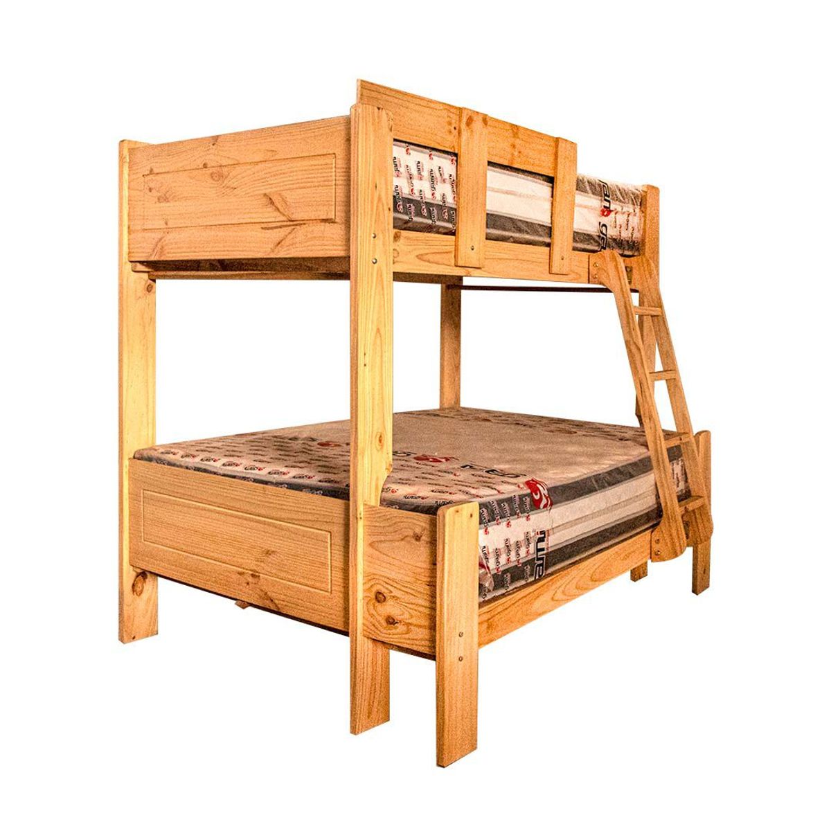 MUEBLES MACRUMO - Camarote Mixto  Pino de 1"x 6" Apanelado+ Acabado Barniz