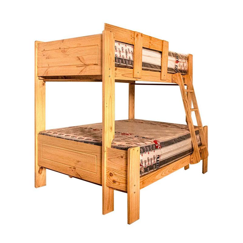 MUEBLES MACRUMO - Camarote Mixto  Pino de 1"x 6" Apanelado+ Acabado Barniz