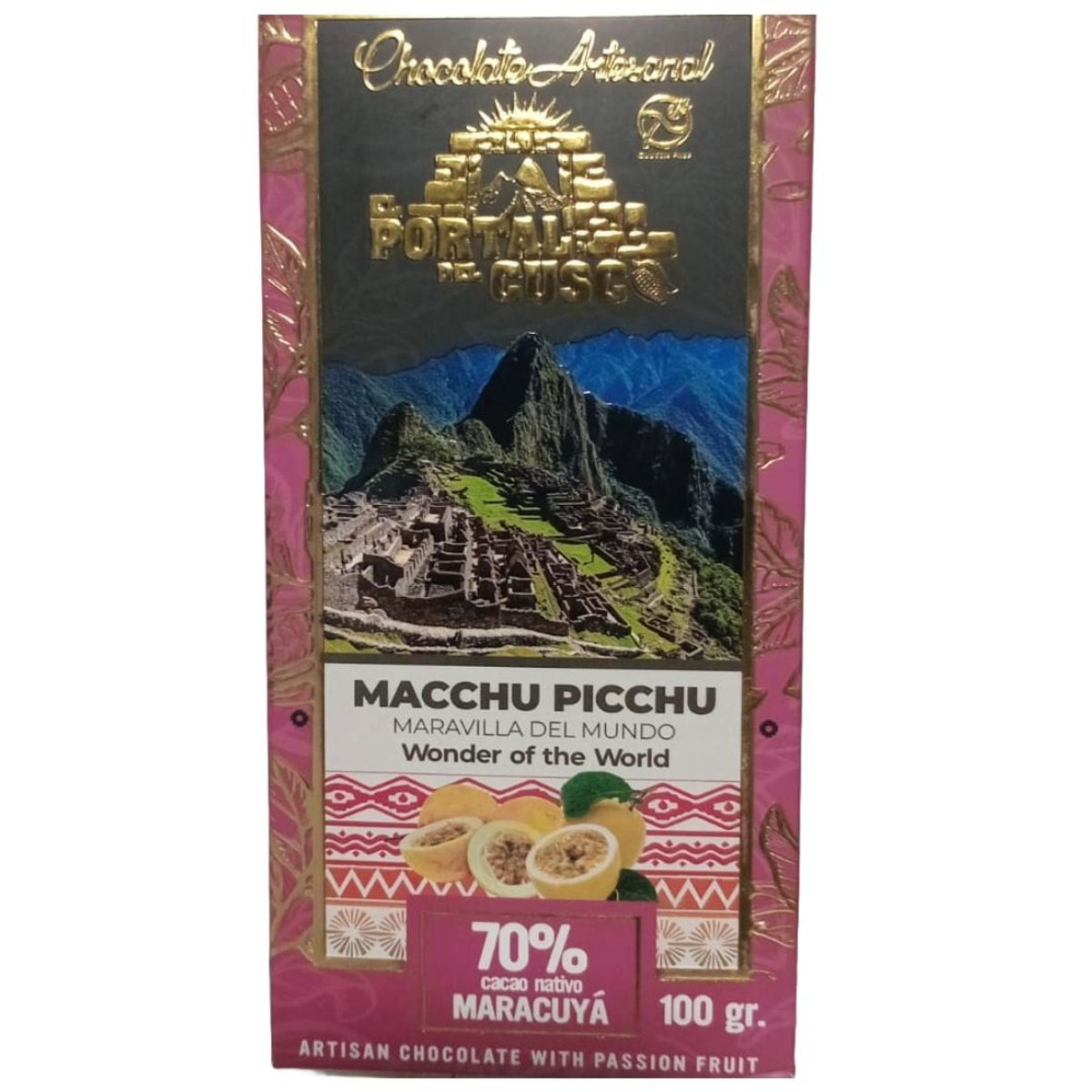 GENERICO - Chocolate Artesanal con Maracuyá - 70% Cacao Peruano