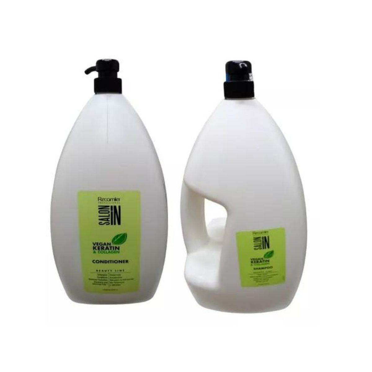 SALON IN - Shampoo y acondcioandor 4 lt - Vegan Keratin & Collagen