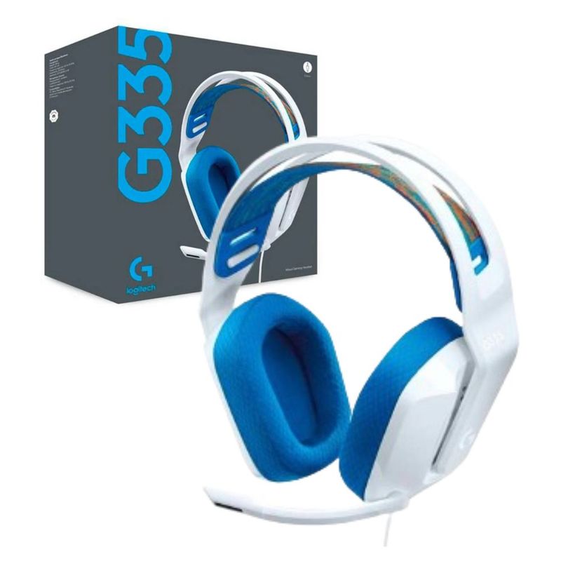 LOGITECH - Audifono Gamer Logitech G335 Confort Multiplataforma Blanco