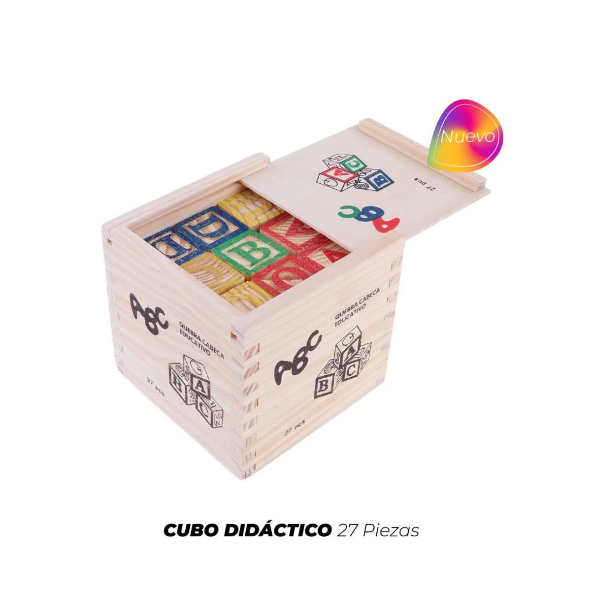 GENERICO - Cubo Didáctico de 27 Piezas