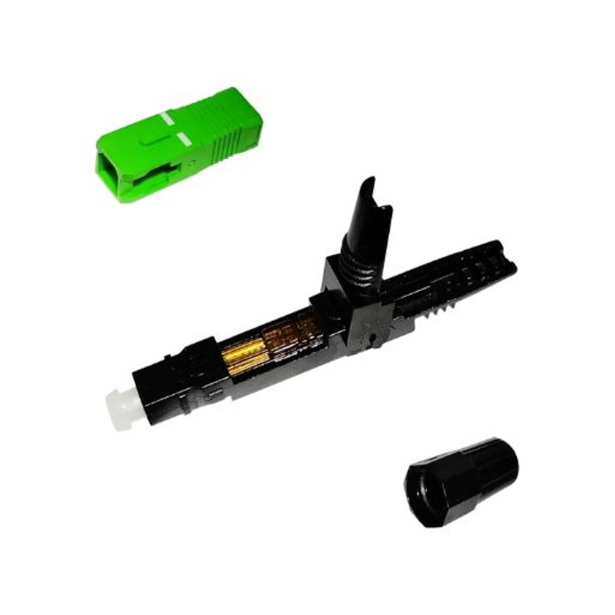 GENERICO - Conectores Rápidos Tipo SC/APC x Set 10 Und. Fibra Óptica FTTH