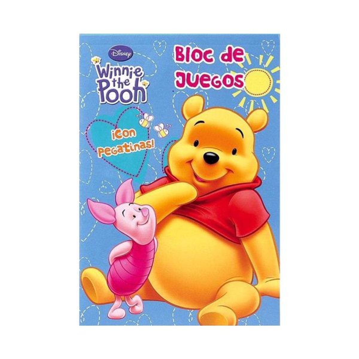 GENERICO - Libro Infantil Bloque de Juegos - Winnie The Pooh Pegat Celeste