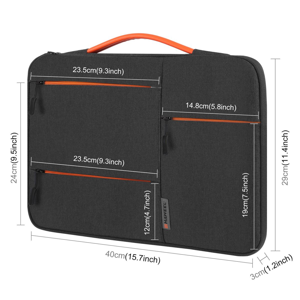 HAWEEL - Portalaptop haweel 15-16 Negro