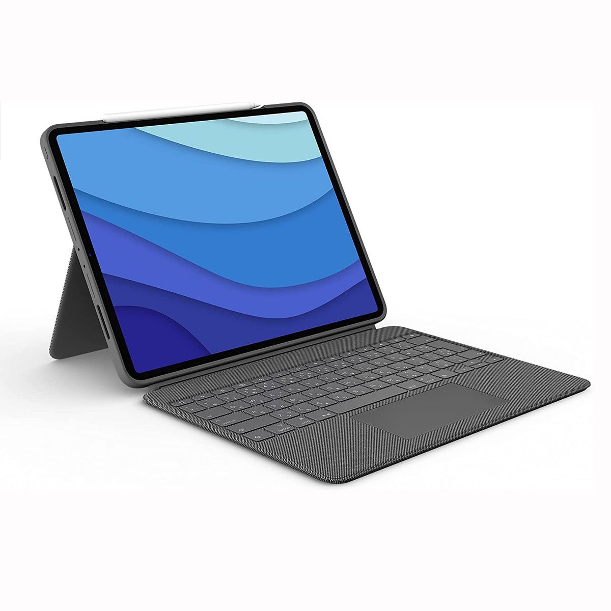 LOGITECH - Logitech Combo Touch Para iPad Pro 12.9 5ta/6ta Generación - Gris Oscuro