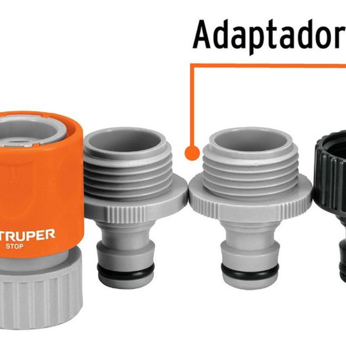 TRUPER - Juego de conectores de abs sistema click truper