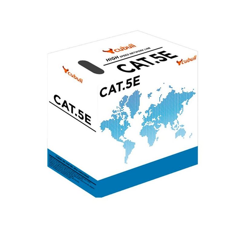 CUBULL - Rollo Cable Utp x caja Cat. 5e Puro Cobre Interior 305metros