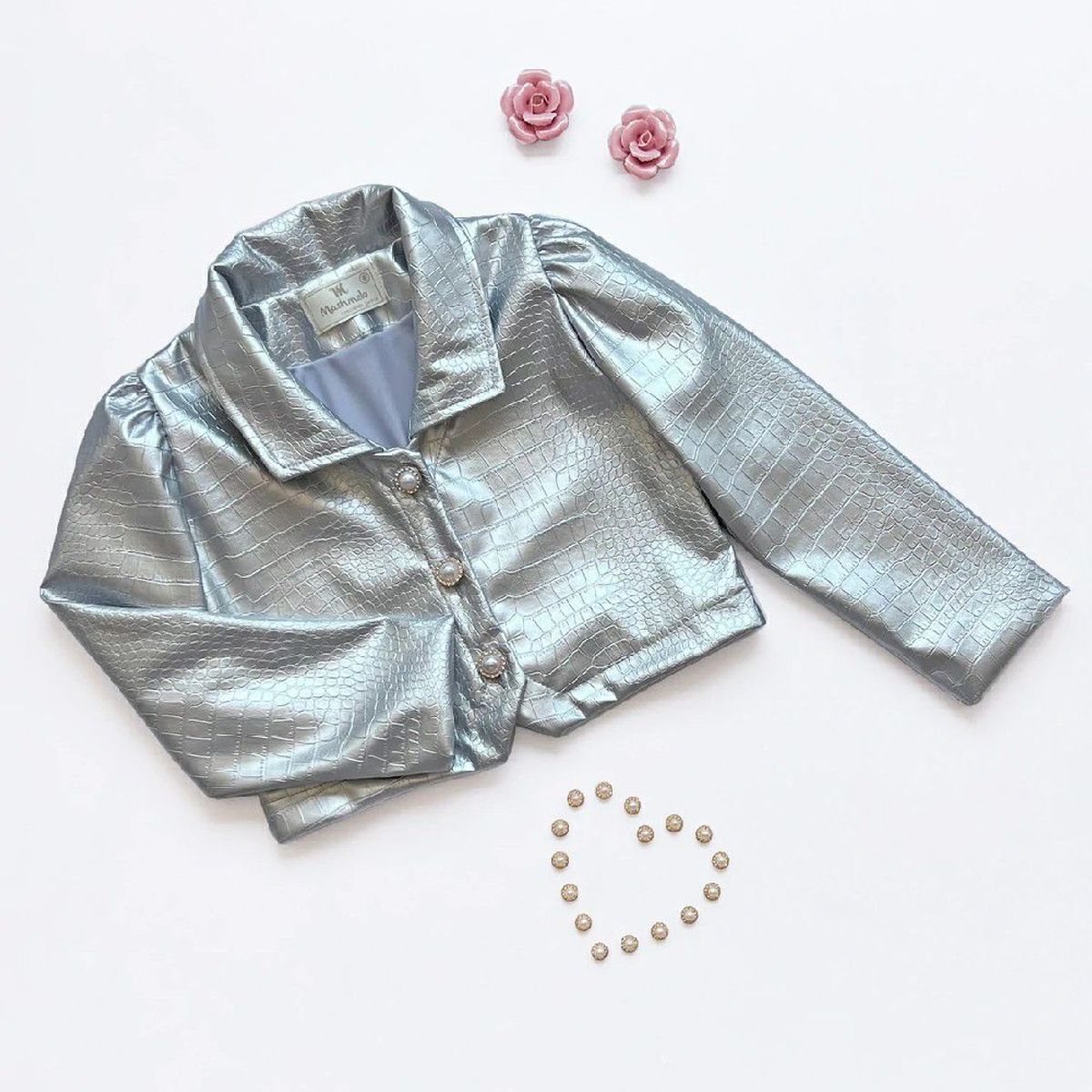 KIDS MASHMELO - Chaqueta en Cuerina Caiman para Niña Kids Mashmelo