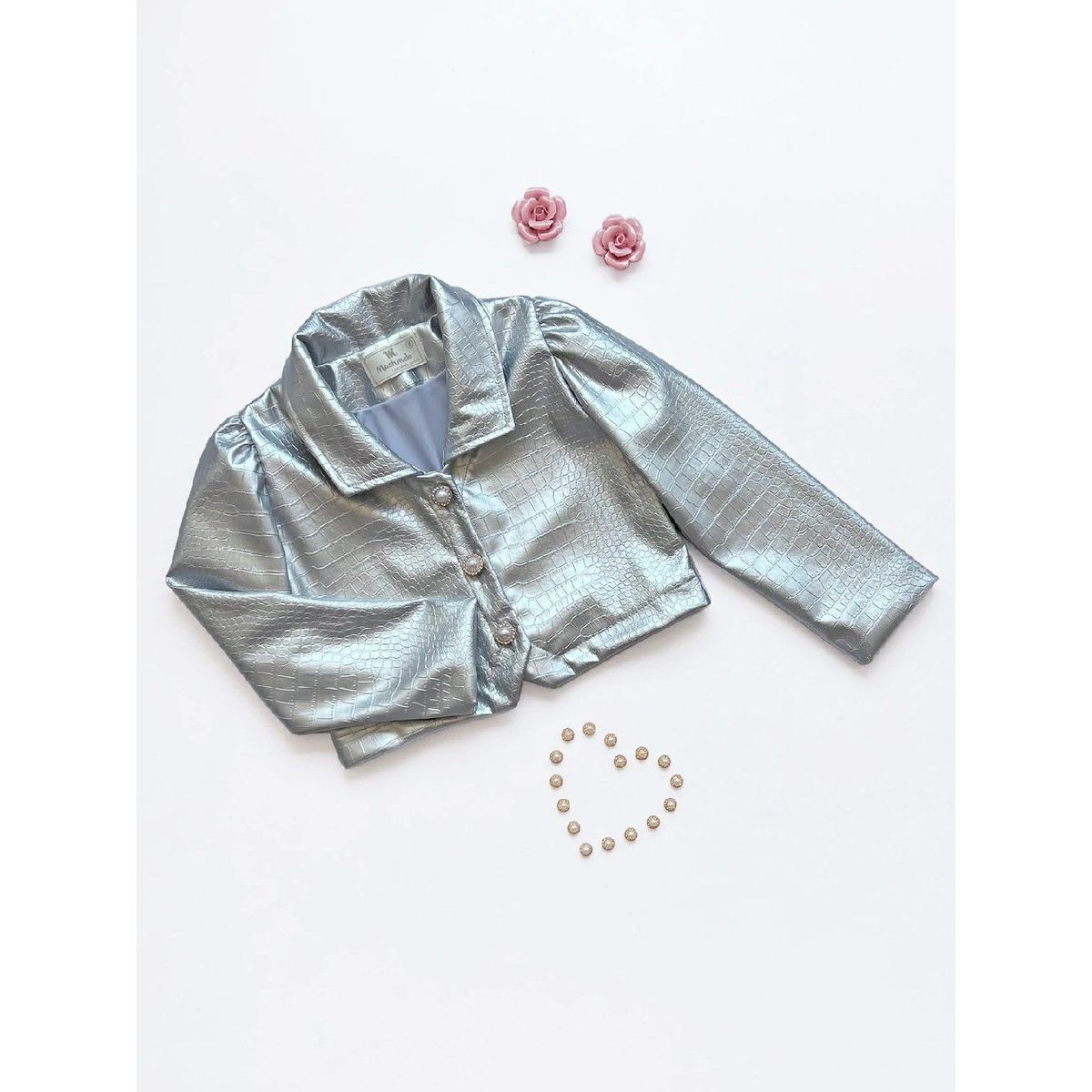 KIDS MASHMELO - Chaqueta en Cuerina Caiman para Niña Kids Mashmelo