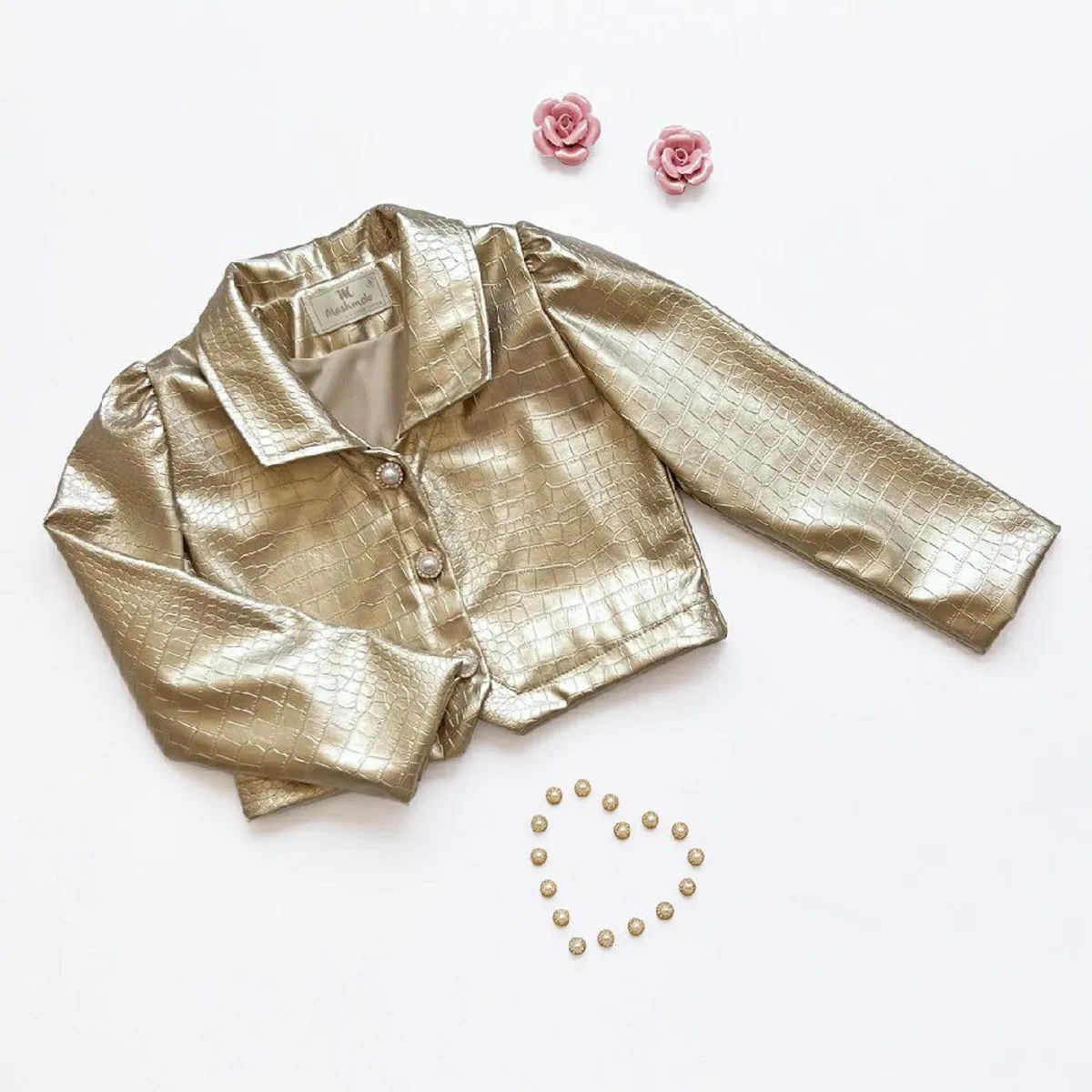 KIDS MASHMELO - Chaqueta en Cuerina Caiman para Niña Kids Mashmelo