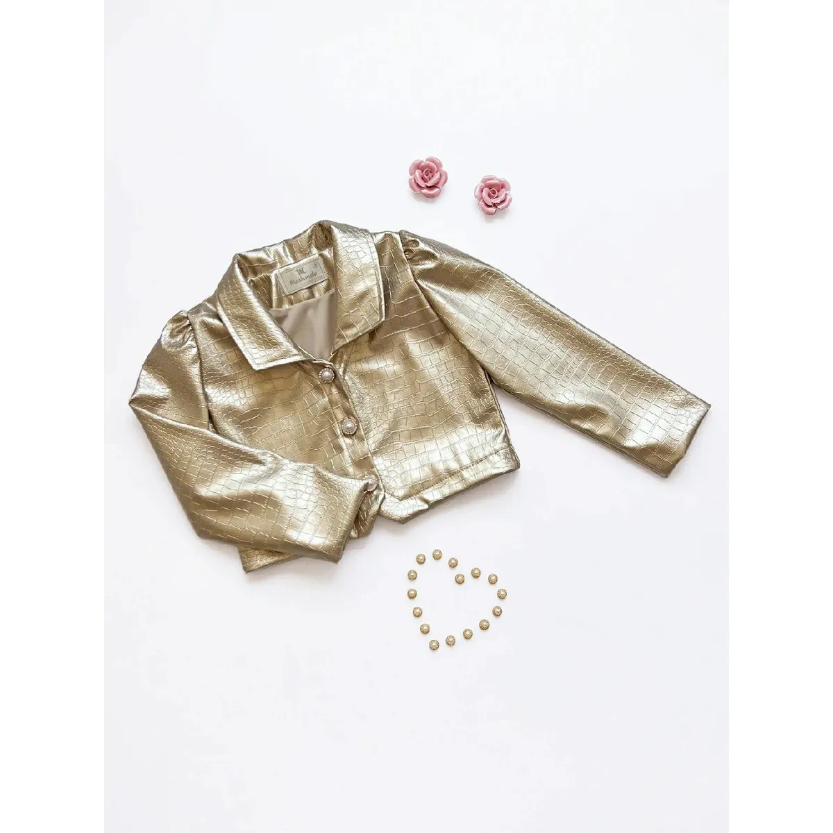 KIDS MASHMELO - Chaqueta en Cuerina Caiman para Niña Kids Mashmelo