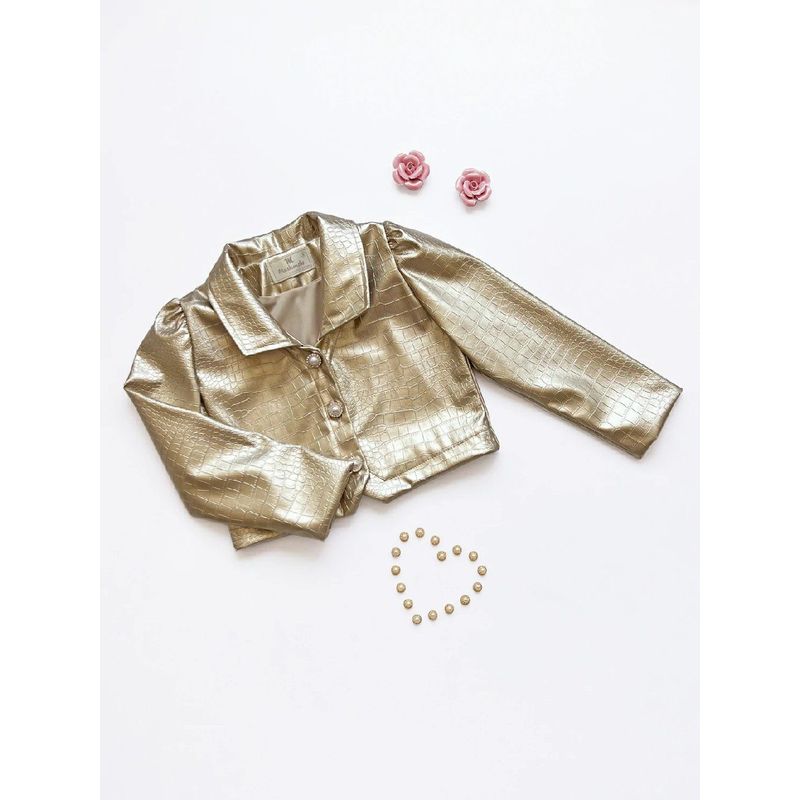 KIDS MASHMELO - Chaqueta en Cuerina Caiman para Niña Kids Mashmelo