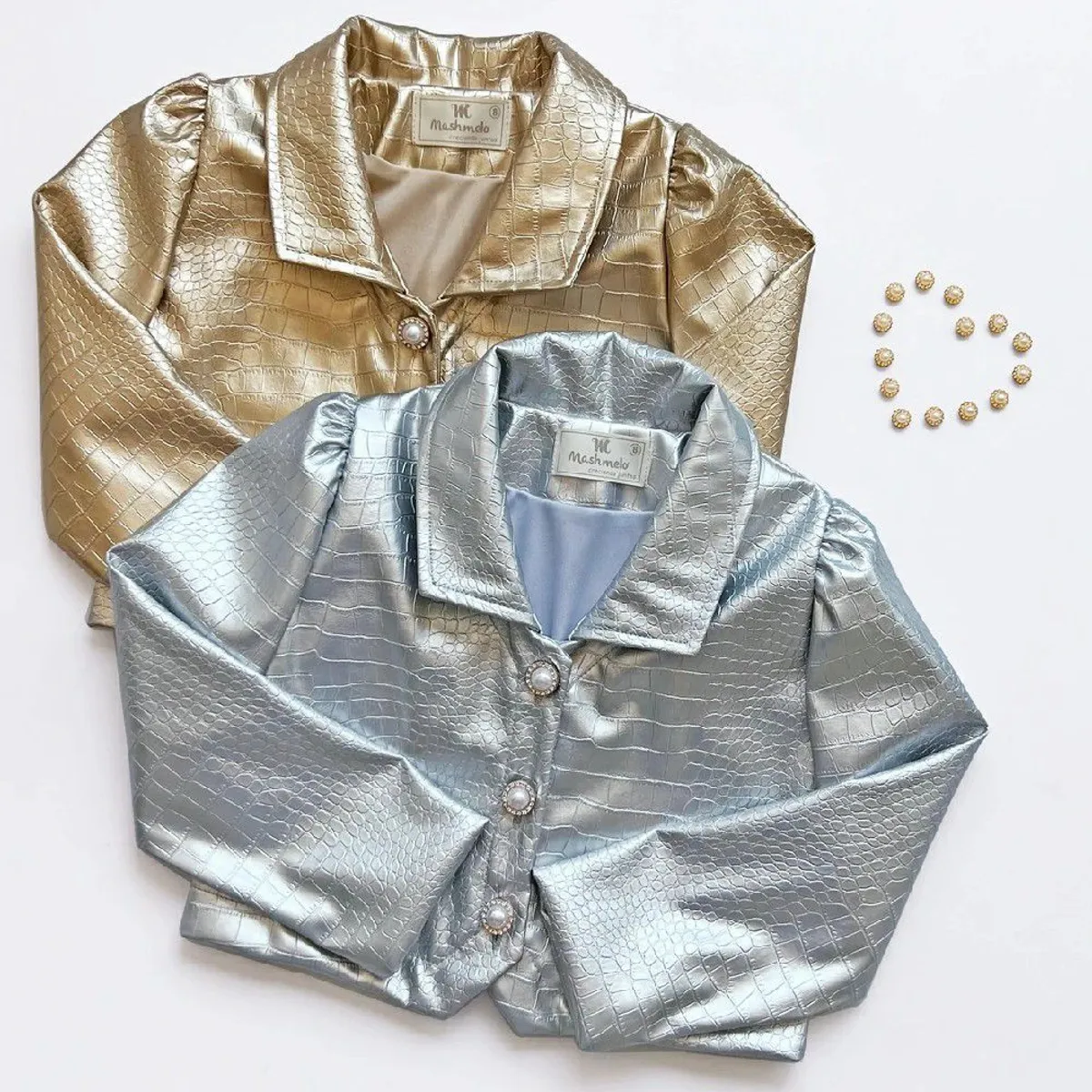 KIDS MASHMELO - Chaqueta en Cuerina Caiman para Niña Kids Mashmelo