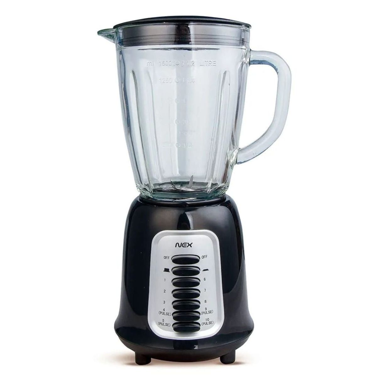 NEX - LICUADORA 1.5 LITROS NEX VASO DE VIDRIO BGJ1510BK