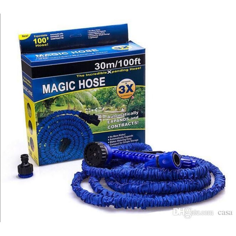 GENERICO - MANGUERA MÁGICA EXPANDIBLE 30 METROS MAGIC - AZUL