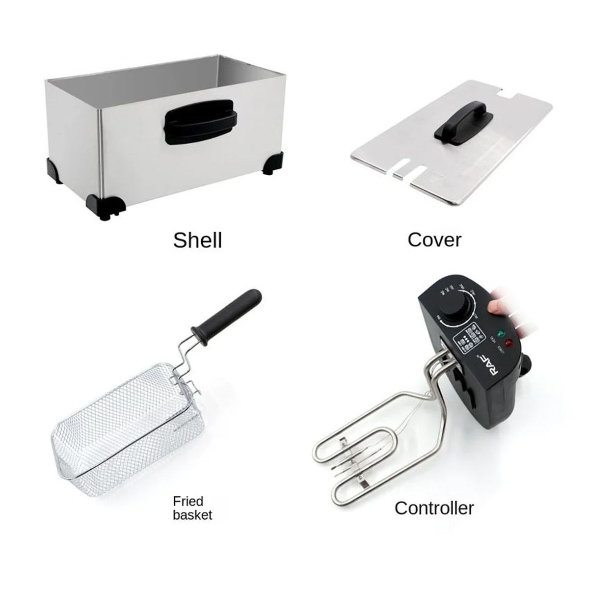 GENERICO - Freidora eléctrica multifuncional RAF 3L