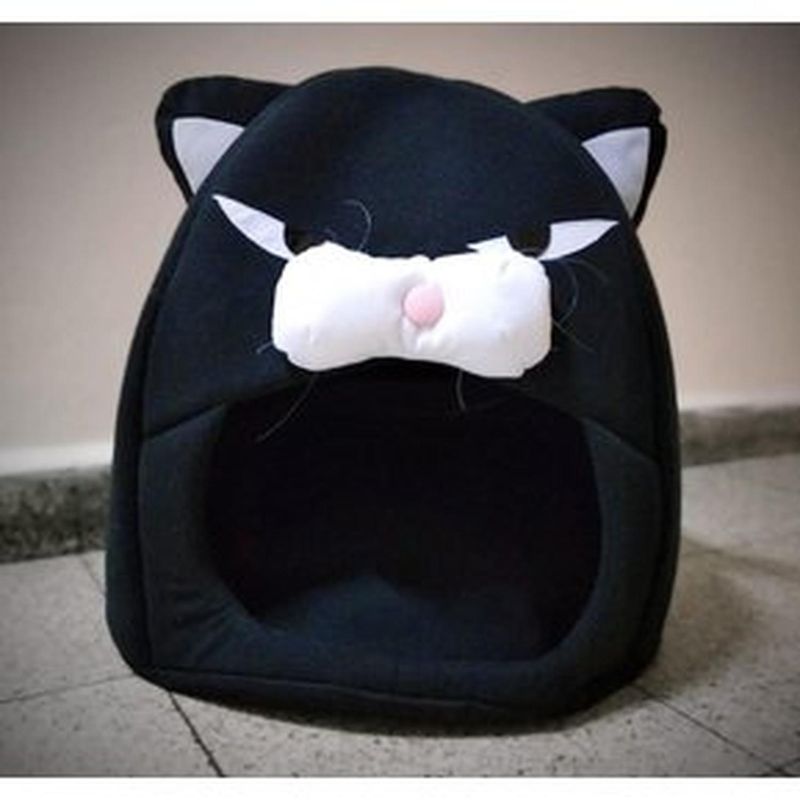 GENERICO - CASA PARA MASCOTAS - GATO NEGRO