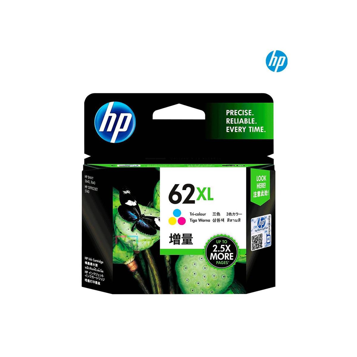 HP - Cartucho HP 62XL Tricolor C2P07AL original
