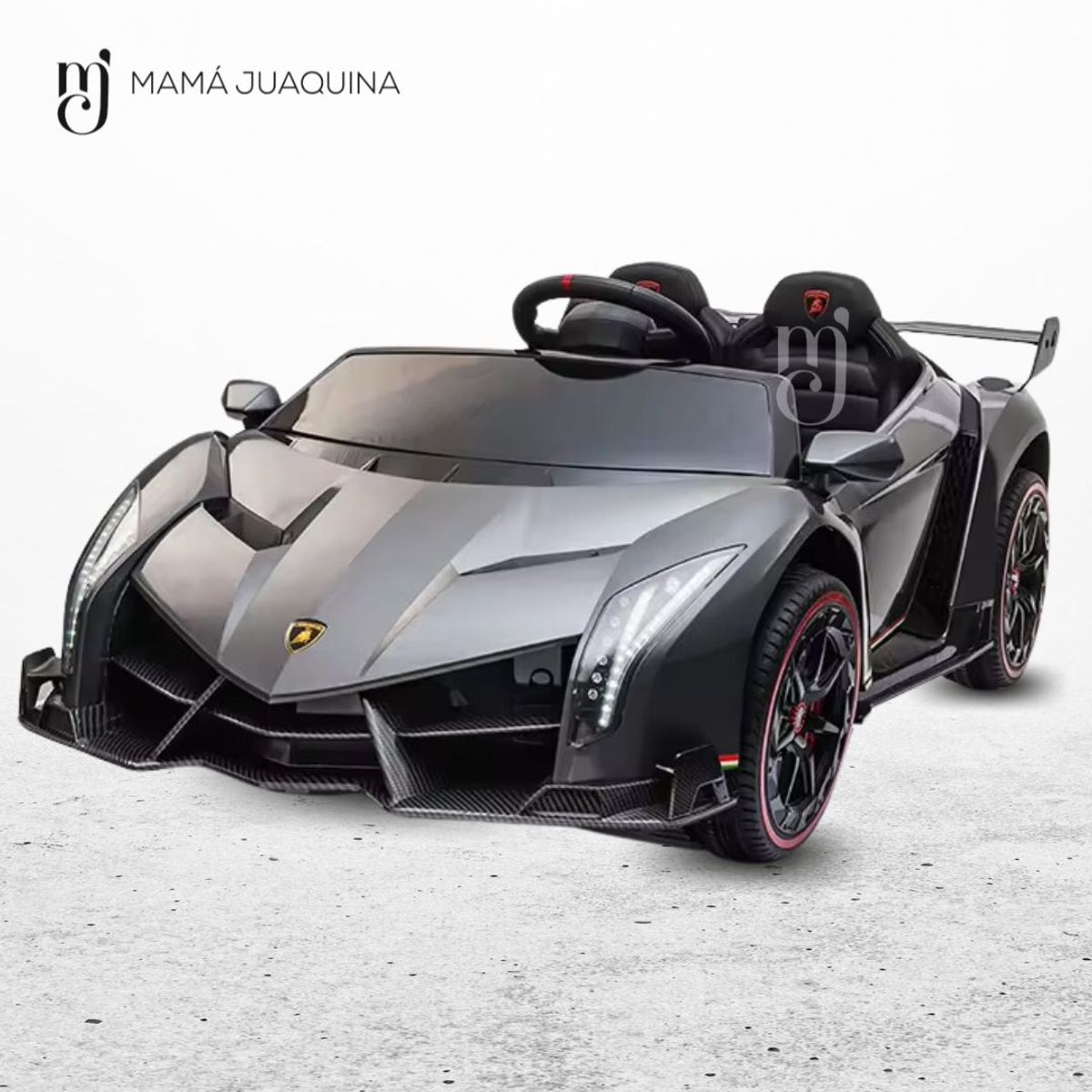 LAMBORGHINI - Carro a Batería con Pantalla «ERA LAMBO» Gray