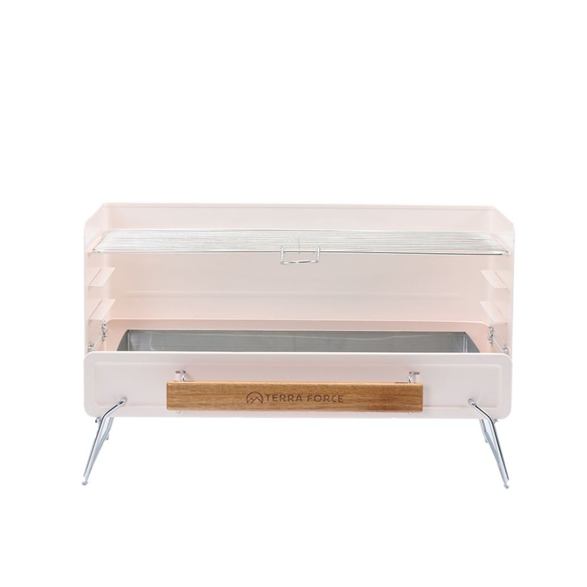 TERRA FORCE - Parrilla Portatil Plegable Sobremesa Camping