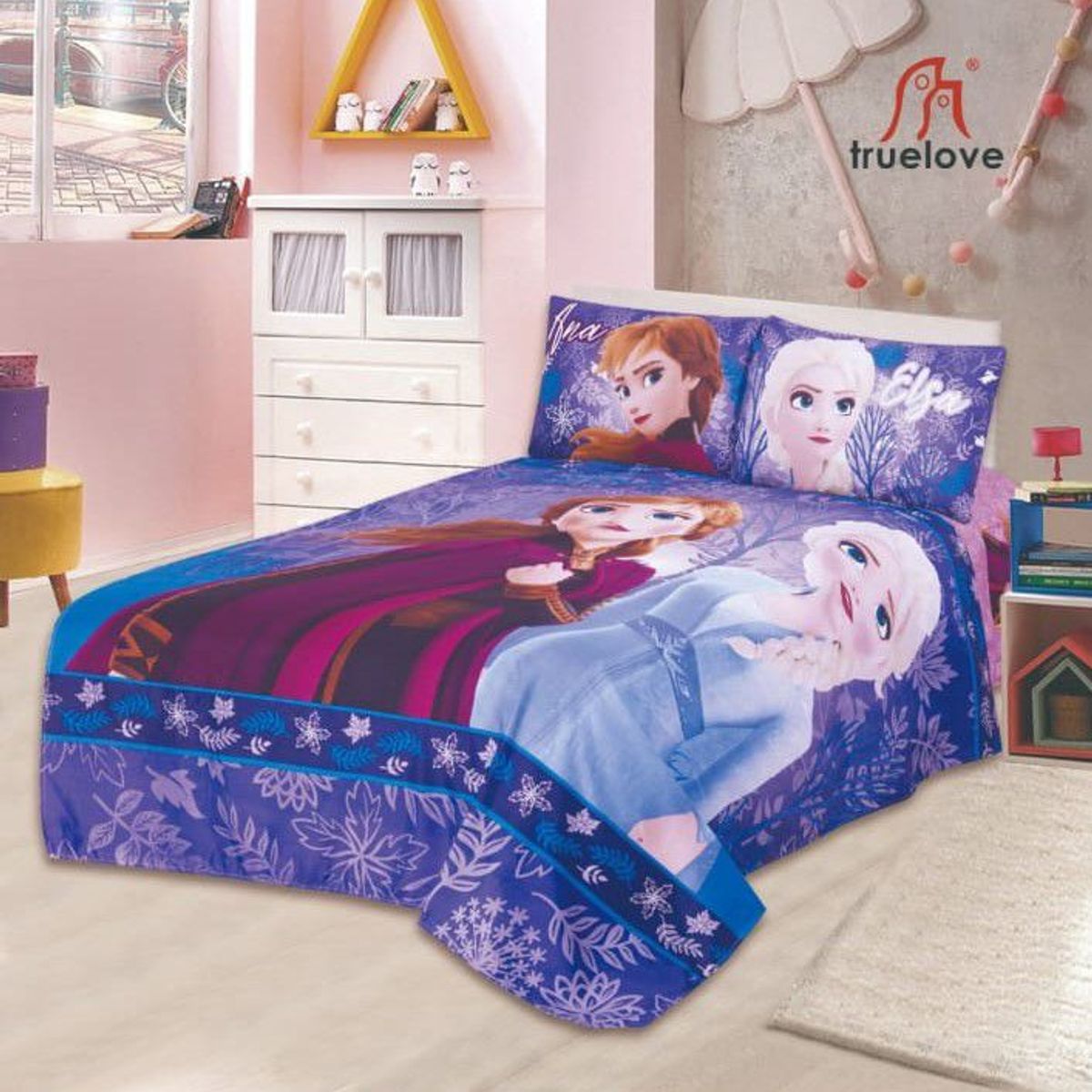 TRUELOVE - CUBRECAMA CON SHERPA  DISNEY DE 1.5 PLZ