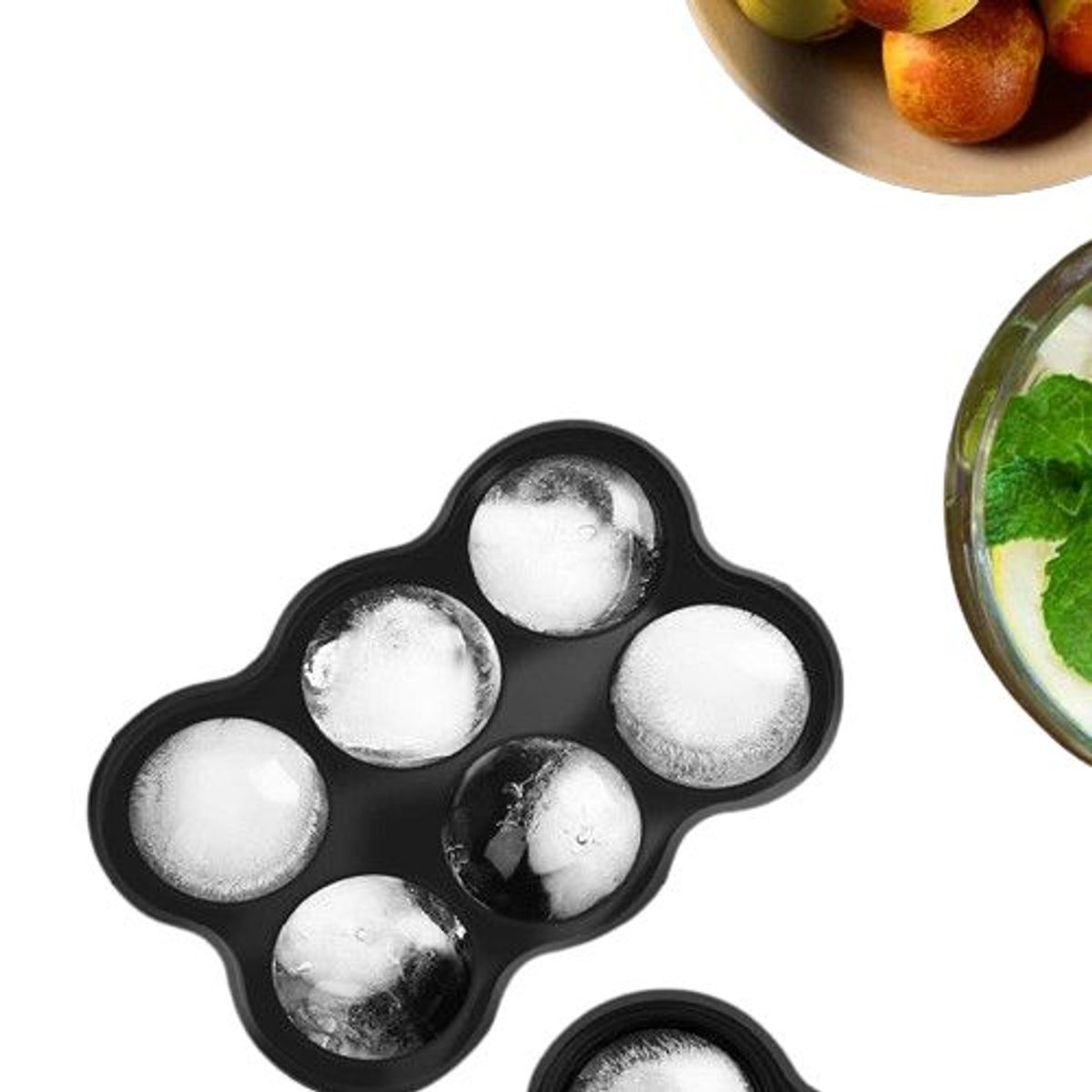 GENERICO - Molde de hielo en esfera x 6 unidades