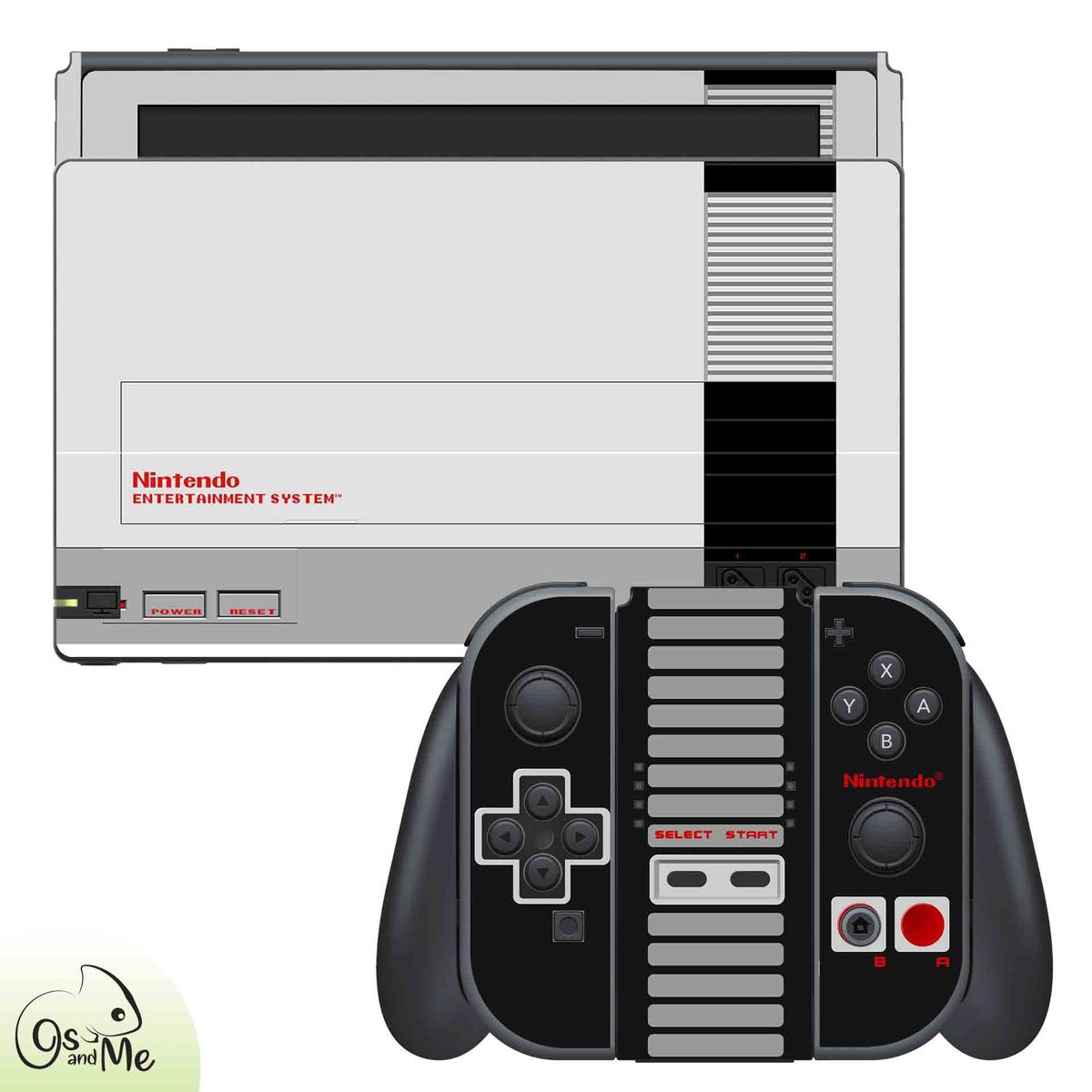 GENERICO - Skin Adhesivo Nintendo Switch Edicion Nes.