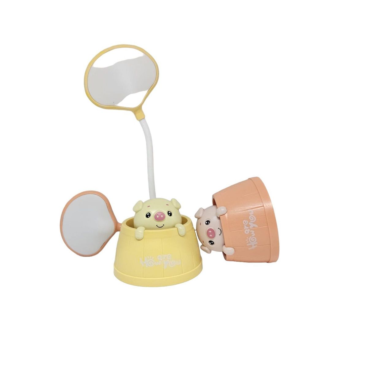 GENERICO - LÁMPARA DE ESCRITORIO DE DIBUJOS ANIMADOS LUZ LED - MOSTAZA