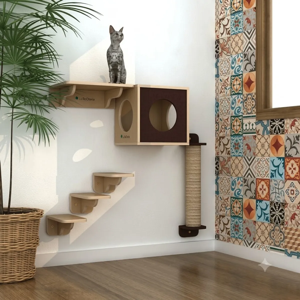 GENERICO - Gimnasio de Gatos para Pared Ragdoll