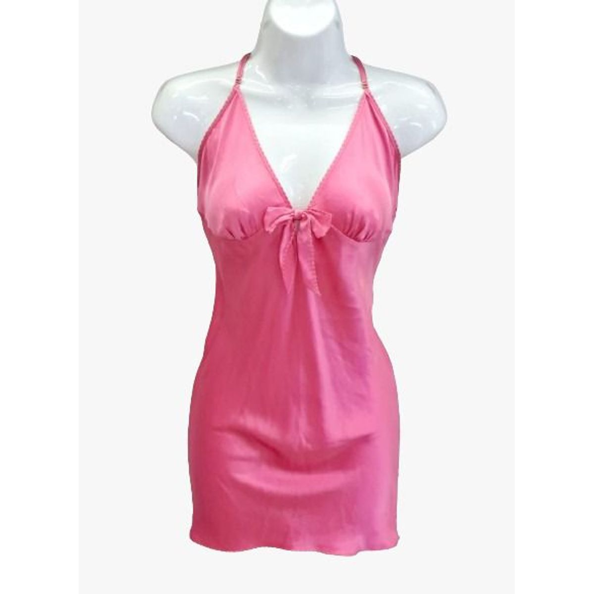 GENERICO - Baby Doll   Fino Satin  Color  Fucsia  SIN  Copa  Talla S M De Alcoba
