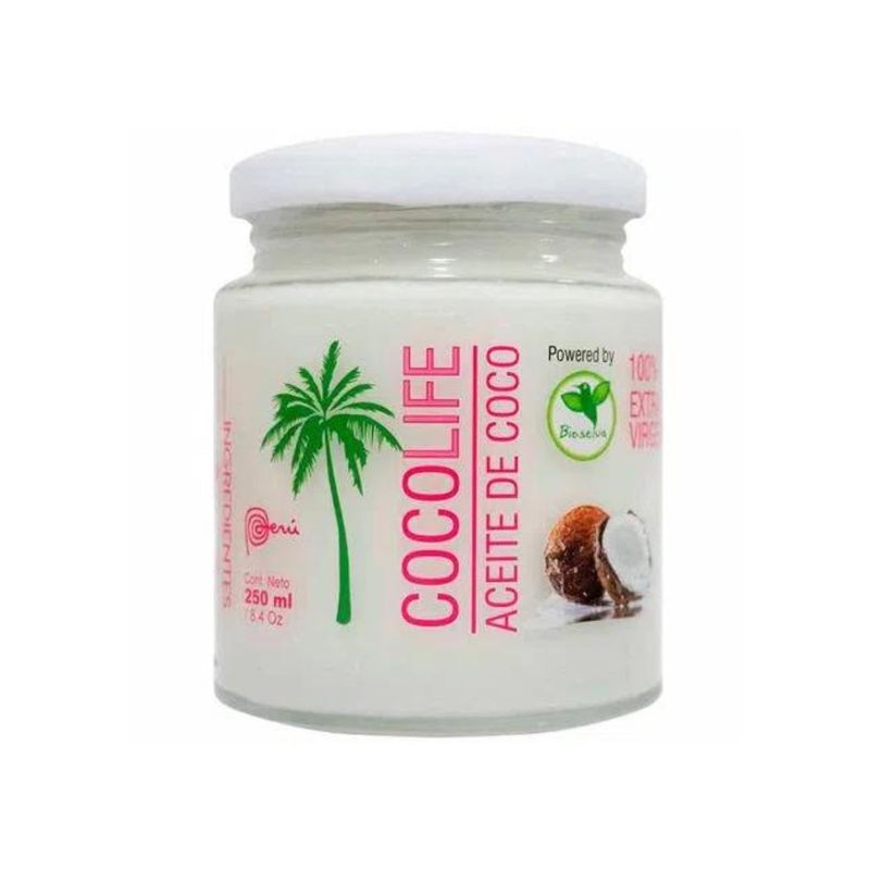 BIOSELVA - Cocolife Bioselva Aceite De Coco Extra Virgen de 250 Ml