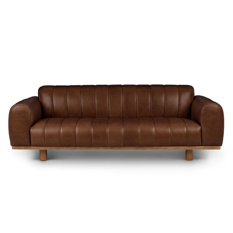 CENTRAL DECCO - SOFA 3 CUERPOS HAMZA MARRON OSCURO