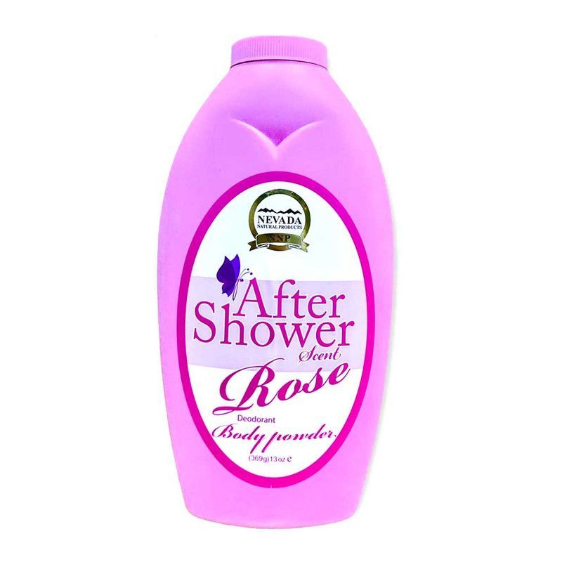 NEVADA NATURAL PRODUCTS - Talco Corporal Despues de la Ducha Rosa Nevada de 369 ml