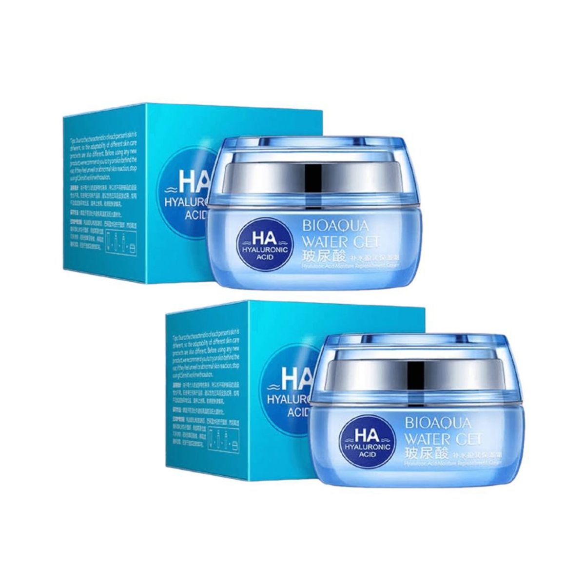BIOAQUA - Crema Facial Bioaqua De Ácido Hialu50Gr - 02 Unidades