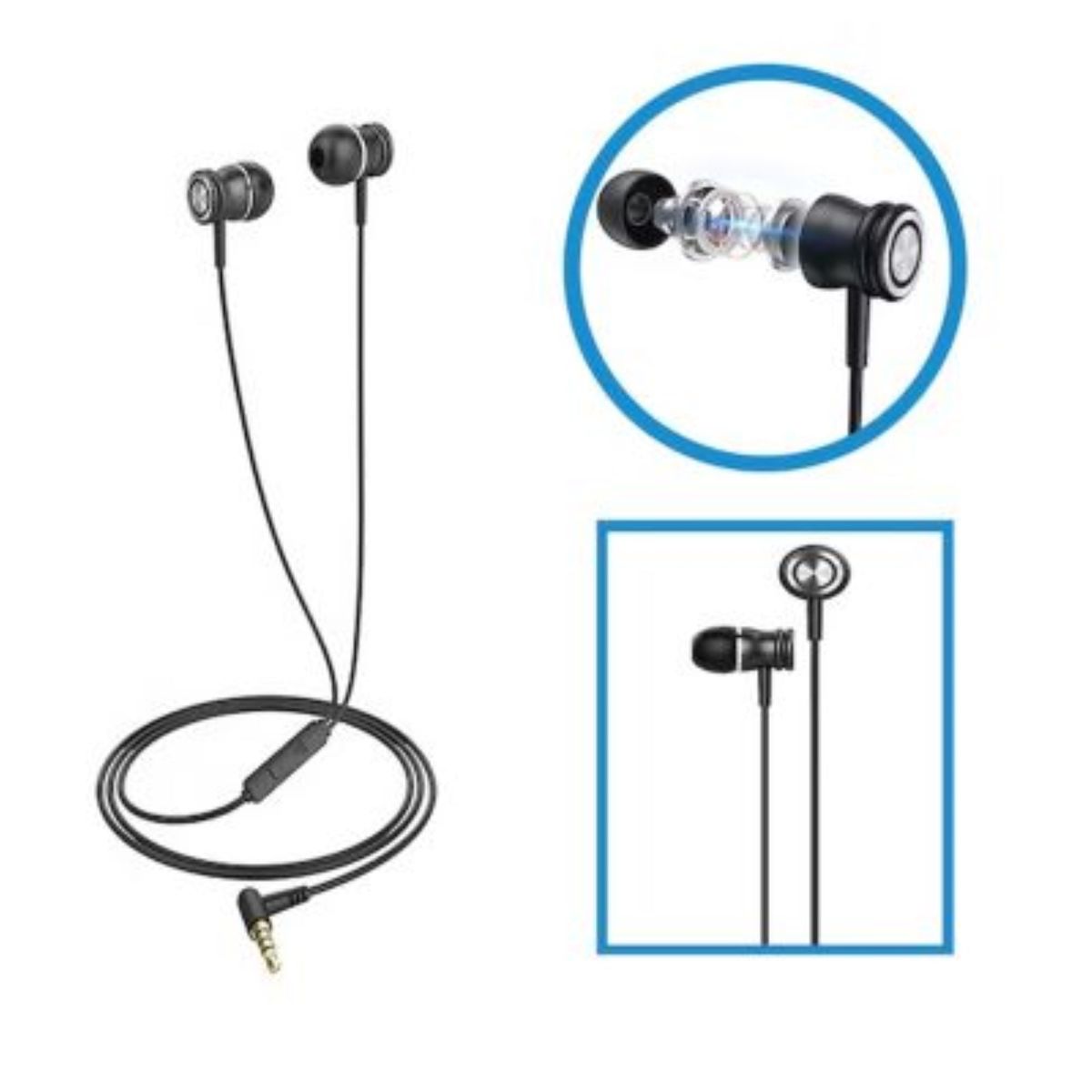 HAVIT - Audífono Havit E303P con Micrófono Negro