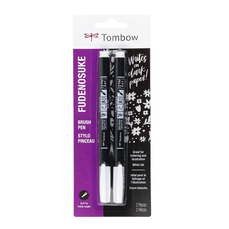 TOMBOW - Set Fudenosuke Blanco Pastel - 2und