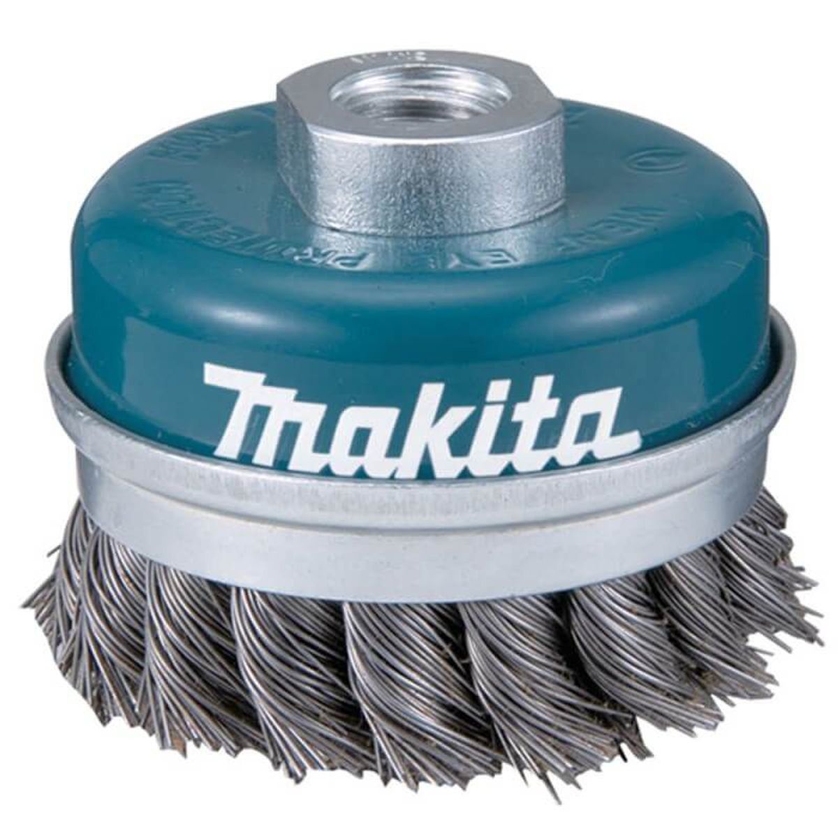 MAKITA - Grata de copa trenzada reforzada alambre 2 x 60 mm x M14