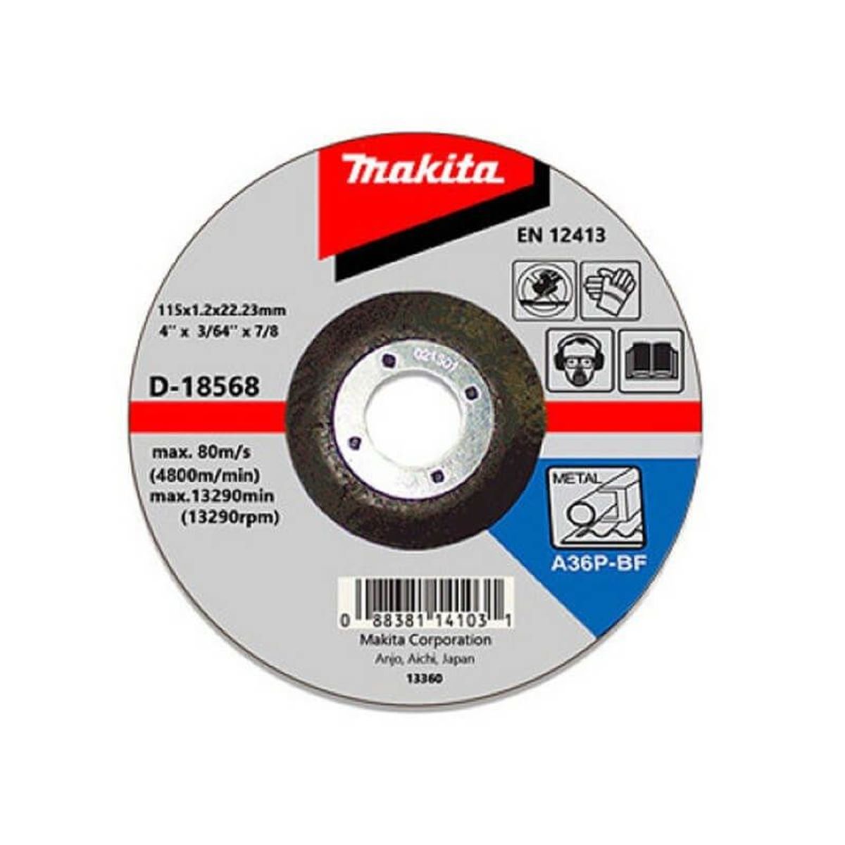MAKITA - Disco de Corte 4 3 mm Makita D-18568