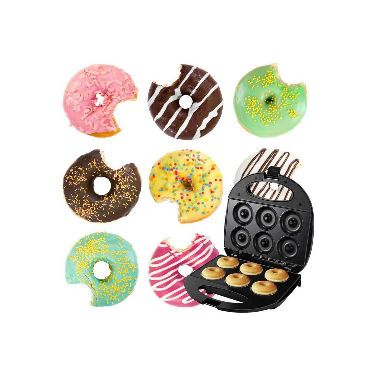 OEM - Horno para Hacer Rosquillas Mini Donas hasta 6 a la Vez