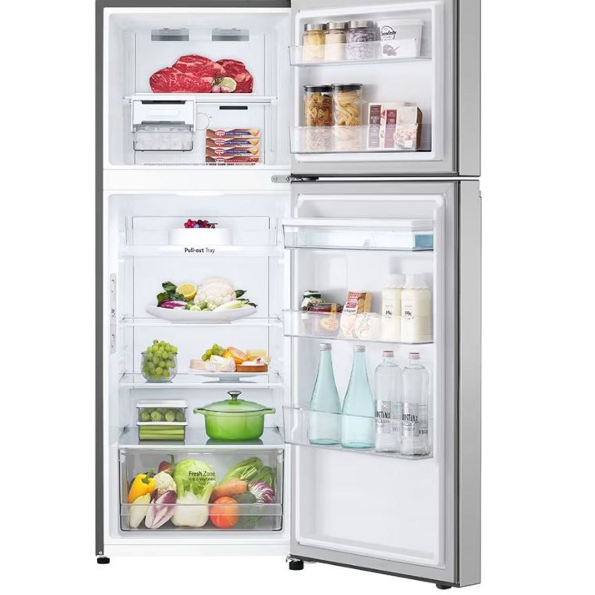 LG - Refrigeradora LG 314L No Frost GT31WPP Plateado