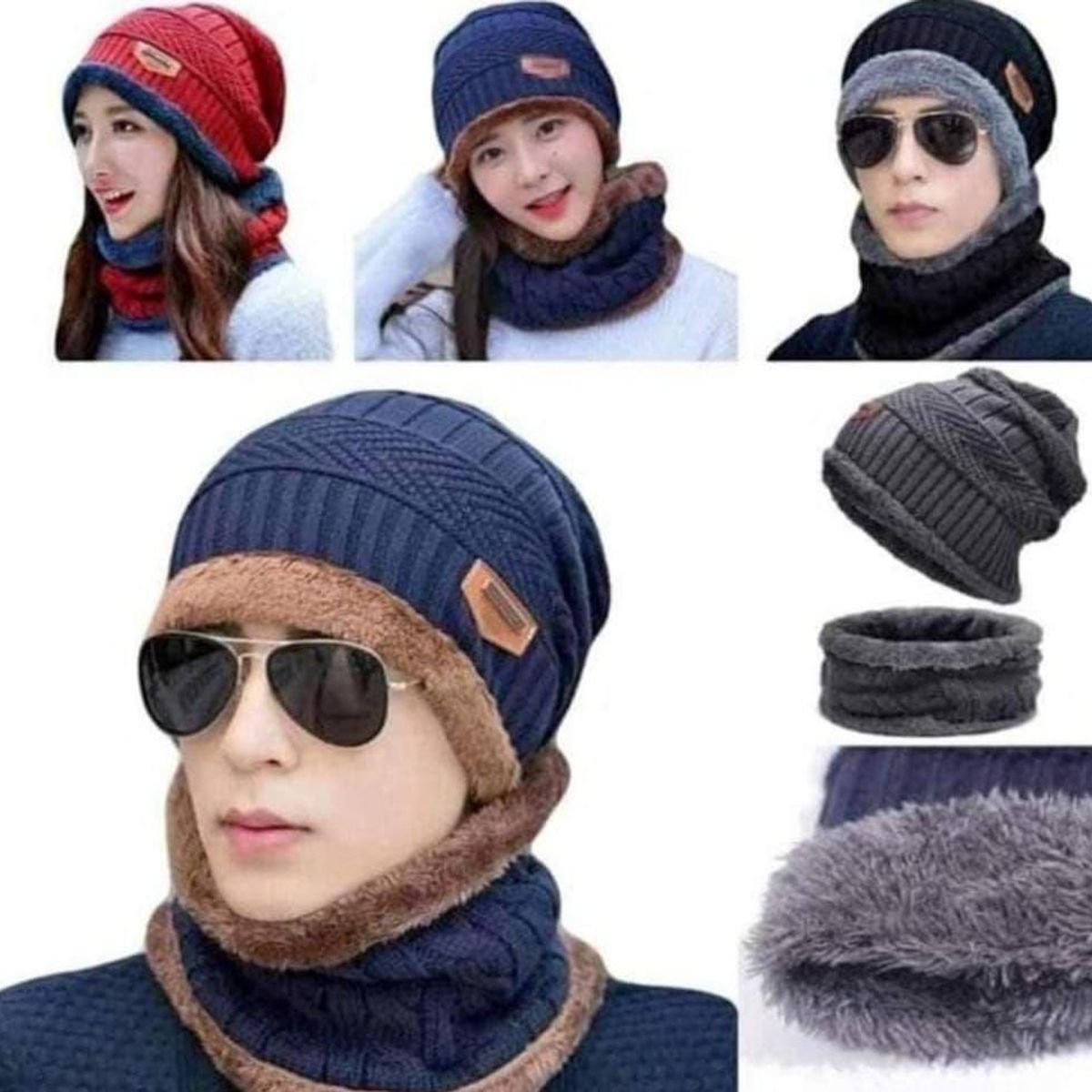 GENERICO - GORRO CHULLO CUELLERA ABRIGADOR UNISEX NEGRO