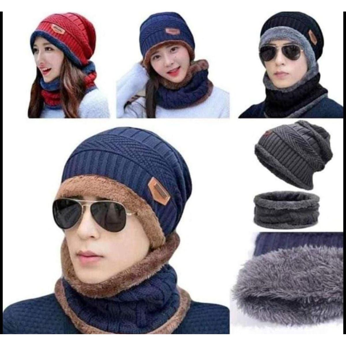 GENERICO - GORRO CHULLO CUELLERA ABRIGADOR UNISEX NEGRO