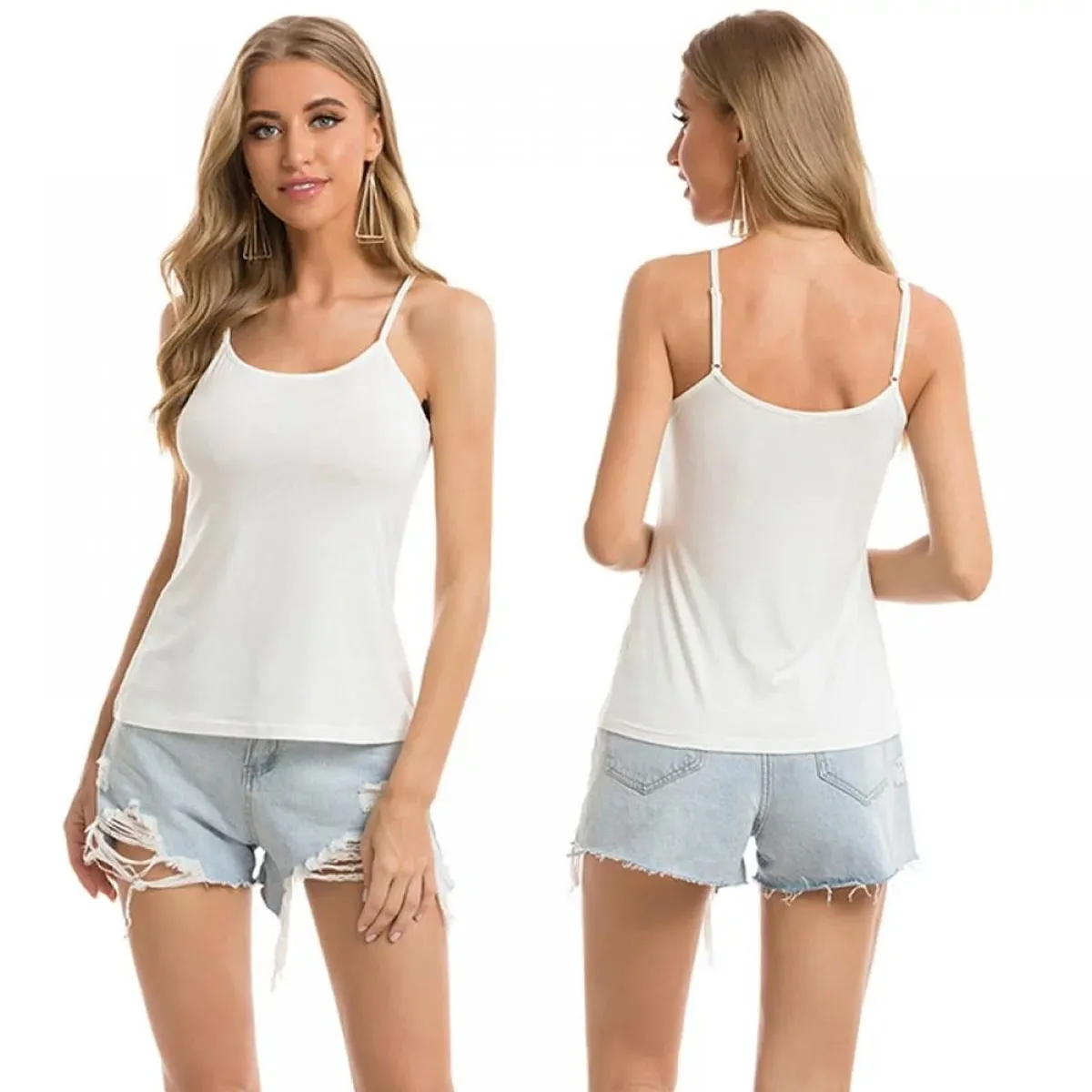 42AROZINA - Eslinga ajustada informal y cómoda de color sólido