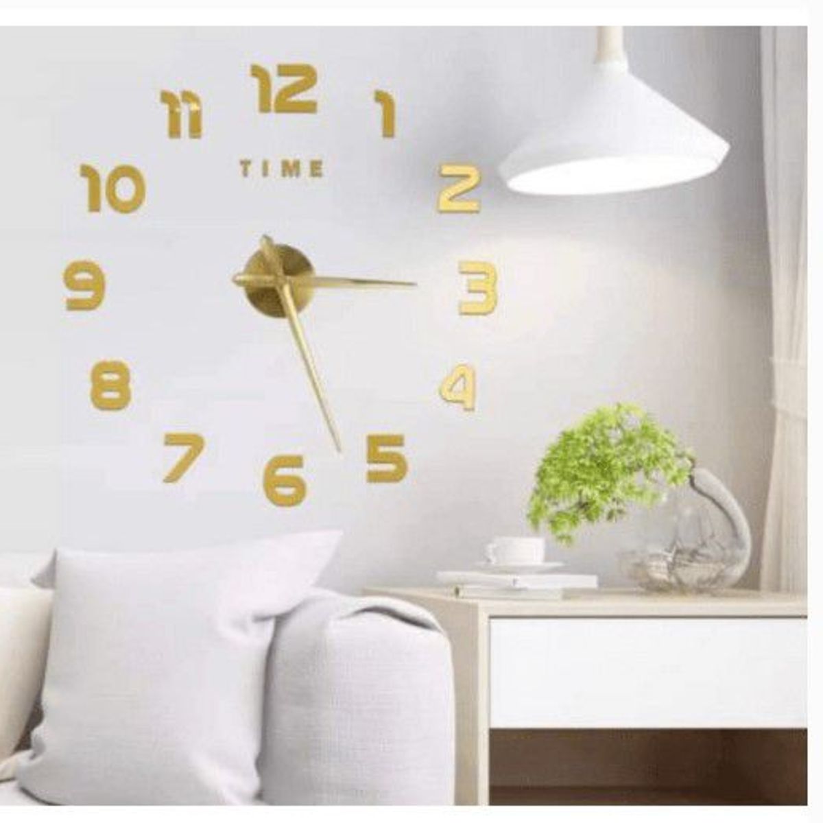 GENERICO - Reloj 3D moderno sin marco tendencia redes sociales