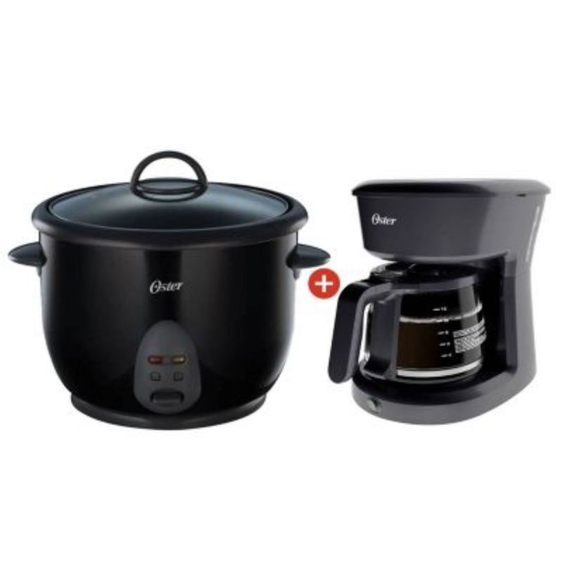 OSTER - Combo Oster Olla Arrocera de 1.8 lt CKSTRC1700B + Cafetera de 12 tazas