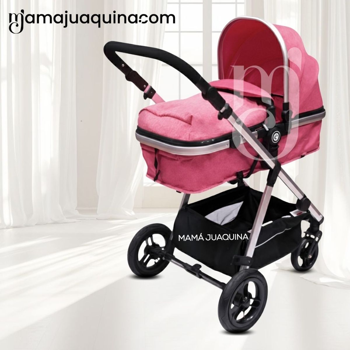 EBABY - Coche Moisés de Lujo «ADISSON» Edición Limitada Pink